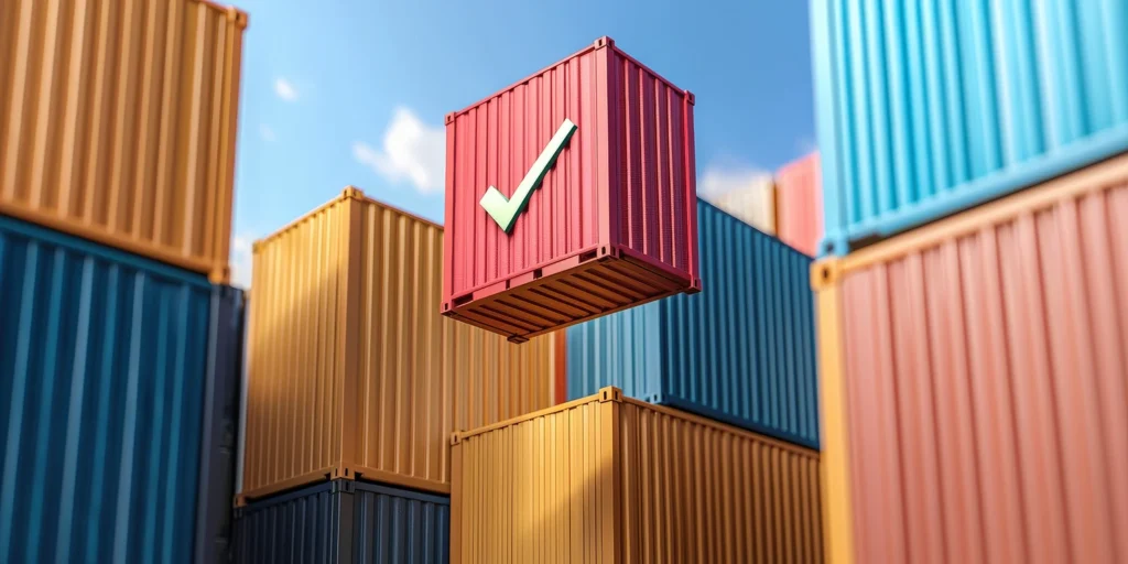 Choosing the right freight forwarder shipping containers at dock